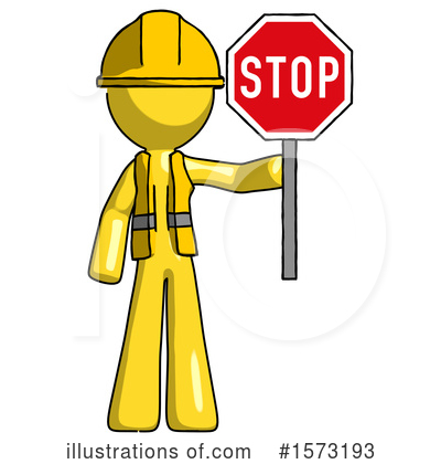 Royalty-Free (RF) Yellow Design Mascot Clipart Illustration by Leo Blanchette - Stock Sample #1573193