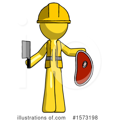 Royalty-Free (RF) Yellow Design Mascot Clipart Illustration by Leo Blanchette - Stock Sample #1573198