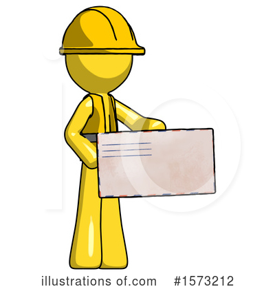 Royalty-Free (RF) Yellow Design Mascot Clipart Illustration by Leo Blanchette - Stock Sample #1573212