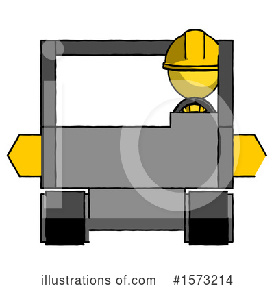 Royalty-Free (RF) Yellow Design Mascot Clipart Illustration by Leo Blanchette - Stock Sample #1573214
