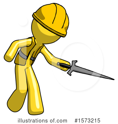 Royalty-Free (RF) Yellow Design Mascot Clipart Illustration by Leo Blanchette - Stock Sample #1573215