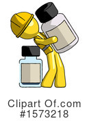 Yellow Design Mascot Clipart #1573218 by Leo Blanchette