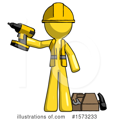 Royalty-Free (RF) Yellow Design Mascot Clipart Illustration by Leo Blanchette - Stock Sample #1573233