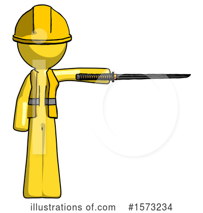 Royalty-Free (RF) Yellow Design Mascot Clipart Illustration by Leo Blanchette - Stock Sample #1573234