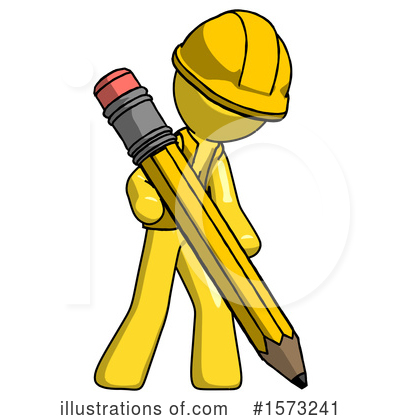 Royalty-Free (RF) Yellow Design Mascot Clipart Illustration by Leo Blanchette - Stock Sample #1573241