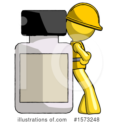 Royalty-Free (RF) Yellow Design Mascot Clipart Illustration by Leo Blanchette - Stock Sample #1573248