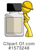 Yellow Design Mascot Clipart #1573248 by Leo Blanchette