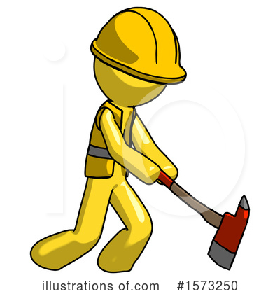 Royalty-Free (RF) Yellow Design Mascot Clipart Illustration by Leo Blanchette - Stock Sample #1573250