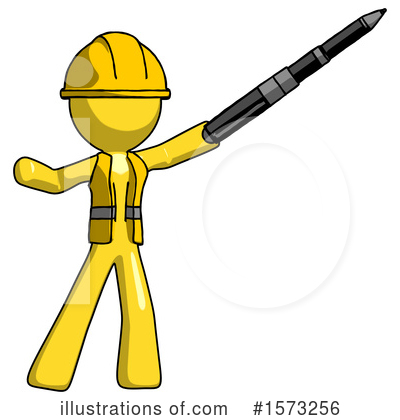 Royalty-Free (RF) Yellow Design Mascot Clipart Illustration by Leo Blanchette - Stock Sample #1573256