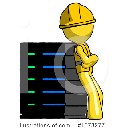 Royalty-Free (RF) Yellow Design Mascot Clipart Illustration by Leo Blanchette - Stock Sample #1573277