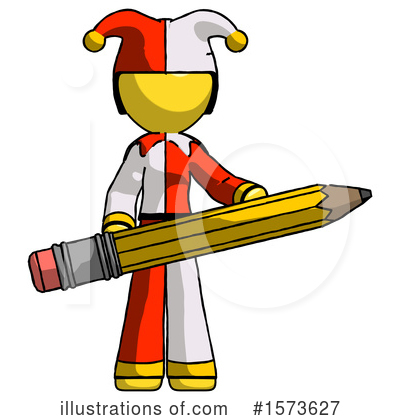 Royalty-Free (RF) Yellow Design Mascot Clipart Illustration by Leo Blanchette - Stock Sample #1573627
