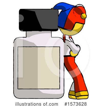 Royalty-Free (RF) Yellow Design Mascot Clipart Illustration by Leo Blanchette - Stock Sample #1573628