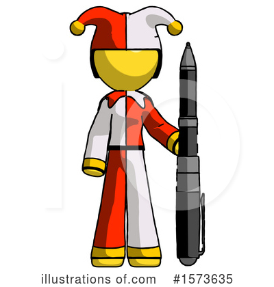 Royalty-Free (RF) Yellow Design Mascot Clipart Illustration by Leo Blanchette - Stock Sample #1573635