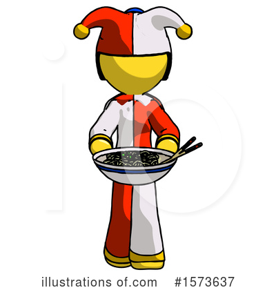 Royalty-Free (RF) Yellow Design Mascot Clipart Illustration by Leo Blanchette - Stock Sample #1573637
