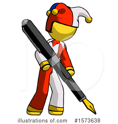 Royalty-Free (RF) Yellow Design Mascot Clipart Illustration by Leo Blanchette - Stock Sample #1573638