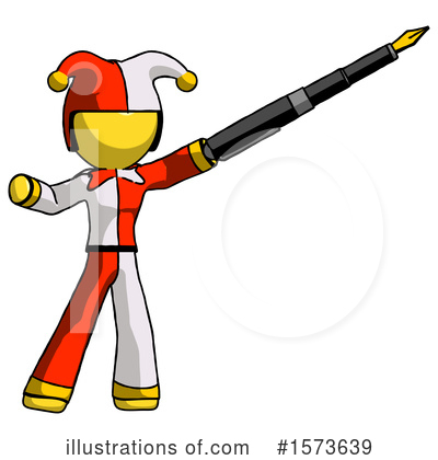 Royalty-Free (RF) Yellow Design Mascot Clipart Illustration by Leo Blanchette - Stock Sample #1573639