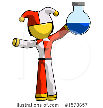 Royalty-Free (RF) Yellow Design Mascot Clipart Illustration by Leo Blanchette - Stock Sample #1573657