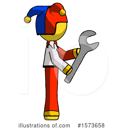 Royalty-Free (RF) Yellow Design Mascot Clipart Illustration by Leo Blanchette - Stock Sample #1573658
