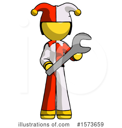 Royalty-Free (RF) Yellow Design Mascot Clipart Illustration by Leo Blanchette - Stock Sample #1573659