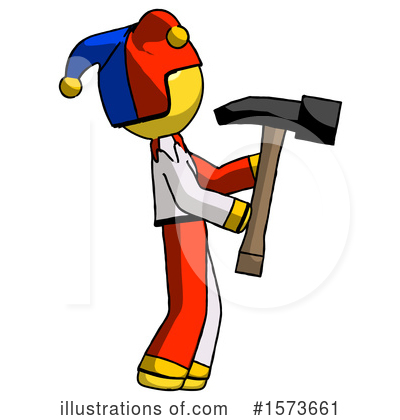 Royalty-Free (RF) Yellow Design Mascot Clipart Illustration by Leo Blanchette - Stock Sample #1573661