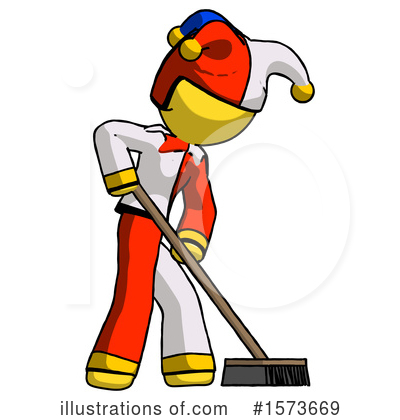 Royalty-Free (RF) Yellow Design Mascot Clipart Illustration by Leo Blanchette - Stock Sample #1573669