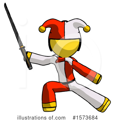 Royalty-Free (RF) Yellow Design Mascot Clipart Illustration by Leo Blanchette - Stock Sample #1573684