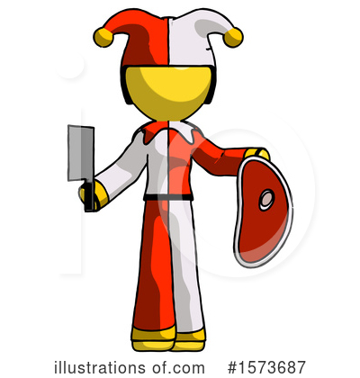 Royalty-Free (RF) Yellow Design Mascot Clipart Illustration by Leo Blanchette - Stock Sample #1573687