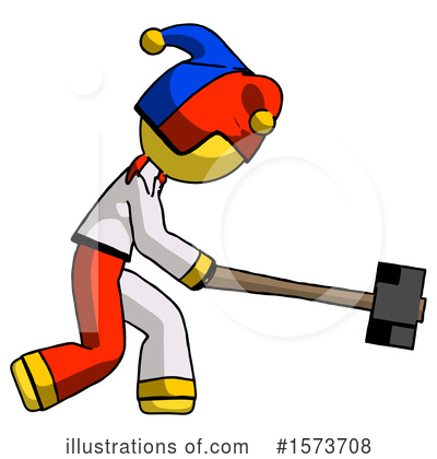 Royalty-Free (RF) Yellow Design Mascot Clipart Illustration by Leo Blanchette - Stock Sample #1573708
