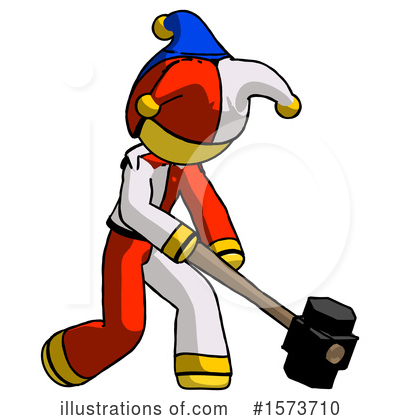 Royalty-Free (RF) Yellow Design Mascot Clipart Illustration by Leo Blanchette - Stock Sample #1573710