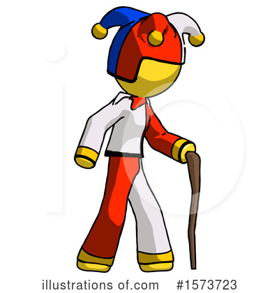 Royalty-Free (RF) Yellow Design Mascot Clipart Illustration by Leo Blanchette - Stock Sample #1573723