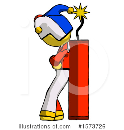 Royalty-Free (RF) Yellow Design Mascot Clipart Illustration by Leo Blanchette - Stock Sample #1573726