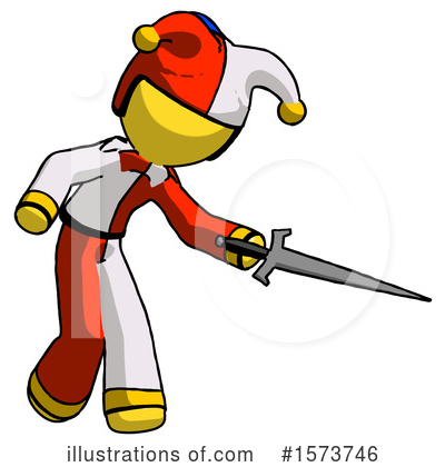 Royalty-Free (RF) Yellow Design Mascot Clipart Illustration by Leo Blanchette - Stock Sample #1573746