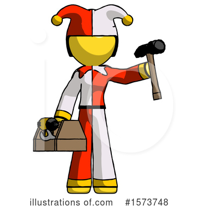 Royalty-Free (RF) Yellow Design Mascot Clipart Illustration by Leo Blanchette - Stock Sample #1573748