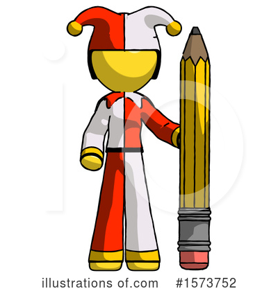 Royalty-Free (RF) Yellow Design Mascot Clipart Illustration by Leo Blanchette - Stock Sample #1573752