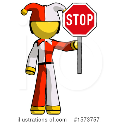 Royalty-Free (RF) Yellow Design Mascot Clipart Illustration by Leo Blanchette - Stock Sample #1573757