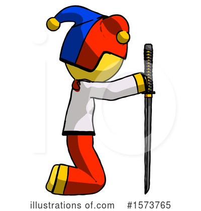 Royalty-Free (RF) Yellow Design Mascot Clipart Illustration by Leo Blanchette - Stock Sample #1573765