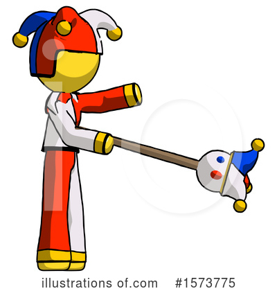 Royalty-Free (RF) Yellow Design Mascot Clipart Illustration by Leo Blanchette - Stock Sample #1573775