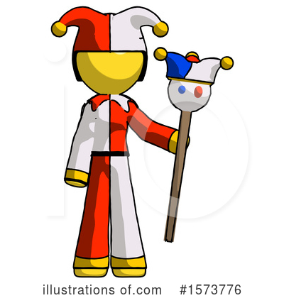 Royalty-Free (RF) Yellow Design Mascot Clipart Illustration by Leo Blanchette - Stock Sample #1573776