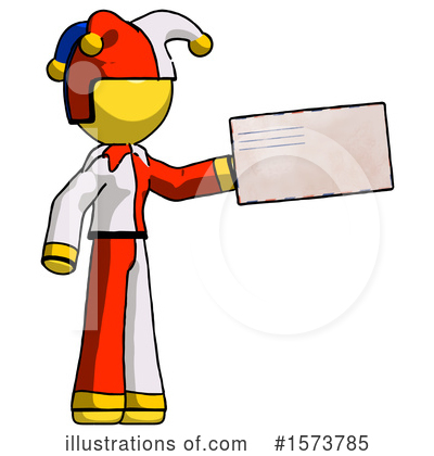 Royalty-Free (RF) Yellow Design Mascot Clipart Illustration by Leo Blanchette - Stock Sample #1573785