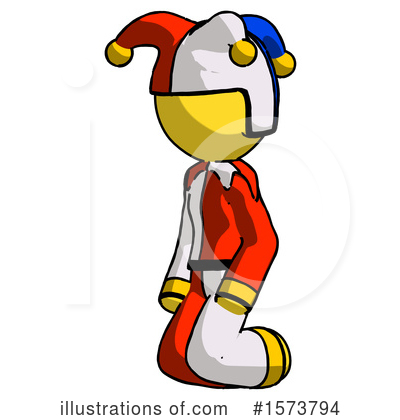 Royalty-Free (RF) Yellow Design Mascot Clipart Illustration by Leo Blanchette - Stock Sample #1573794