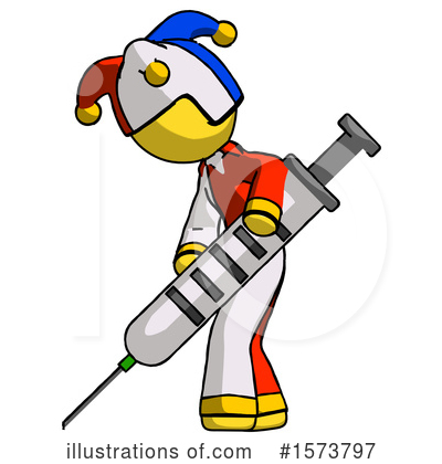 Royalty-Free (RF) Yellow Design Mascot Clipart Illustration by Leo Blanchette - Stock Sample #1573797