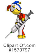 Yellow Design Mascot Clipart #1573797 by Leo Blanchette
