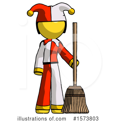 Royalty-Free (RF) Yellow Design Mascot Clipart Illustration by Leo Blanchette - Stock Sample #1573803