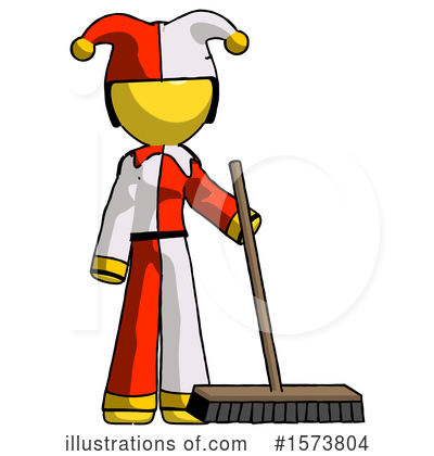 Royalty-Free (RF) Yellow Design Mascot Clipart Illustration by Leo Blanchette - Stock Sample #1573804