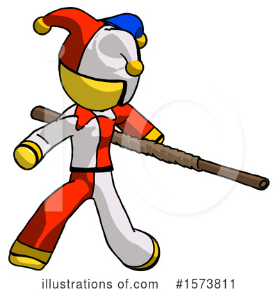 Royalty-Free (RF) Yellow Design Mascot Clipart Illustration by Leo Blanchette - Stock Sample #1573811