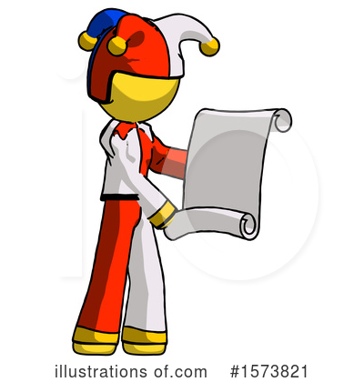 Royalty-Free (RF) Yellow Design Mascot Clipart Illustration by Leo Blanchette - Stock Sample #1573821