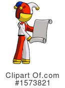 Yellow Design Mascot Clipart #1573821 by Leo Blanchette