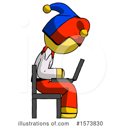Royalty-Free (RF) Yellow Design Mascot Clipart Illustration by Leo Blanchette - Stock Sample #1573830