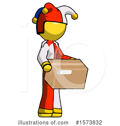 Royalty-Free (RF) Yellow Design Mascot Clipart Illustration by Leo Blanchette - Stock Sample #1573832