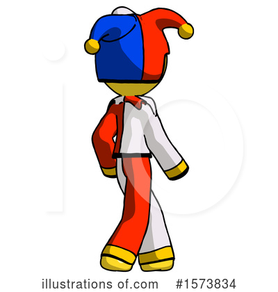 Royalty-Free (RF) Yellow Design Mascot Clipart Illustration by Leo Blanchette - Stock Sample #1573834